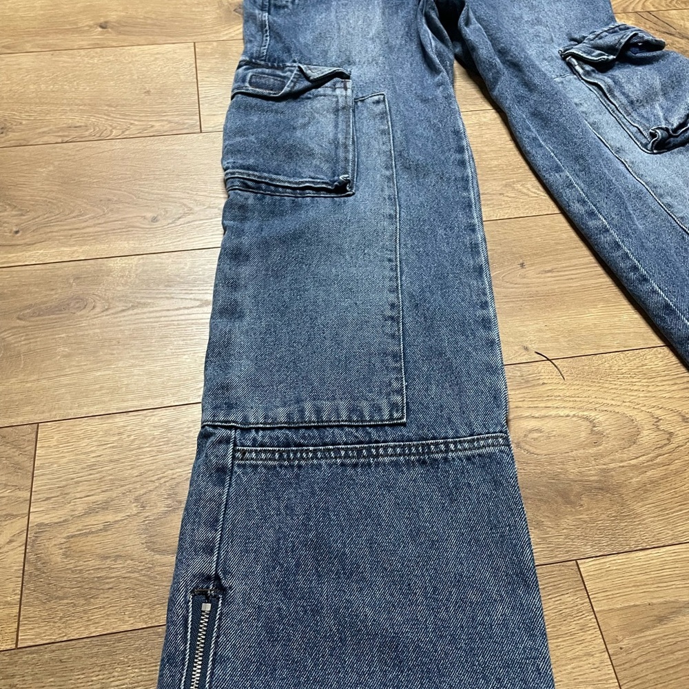 Y2K PTCL Denim Cargo Jeans - Size 24 - Picture 6 of 9